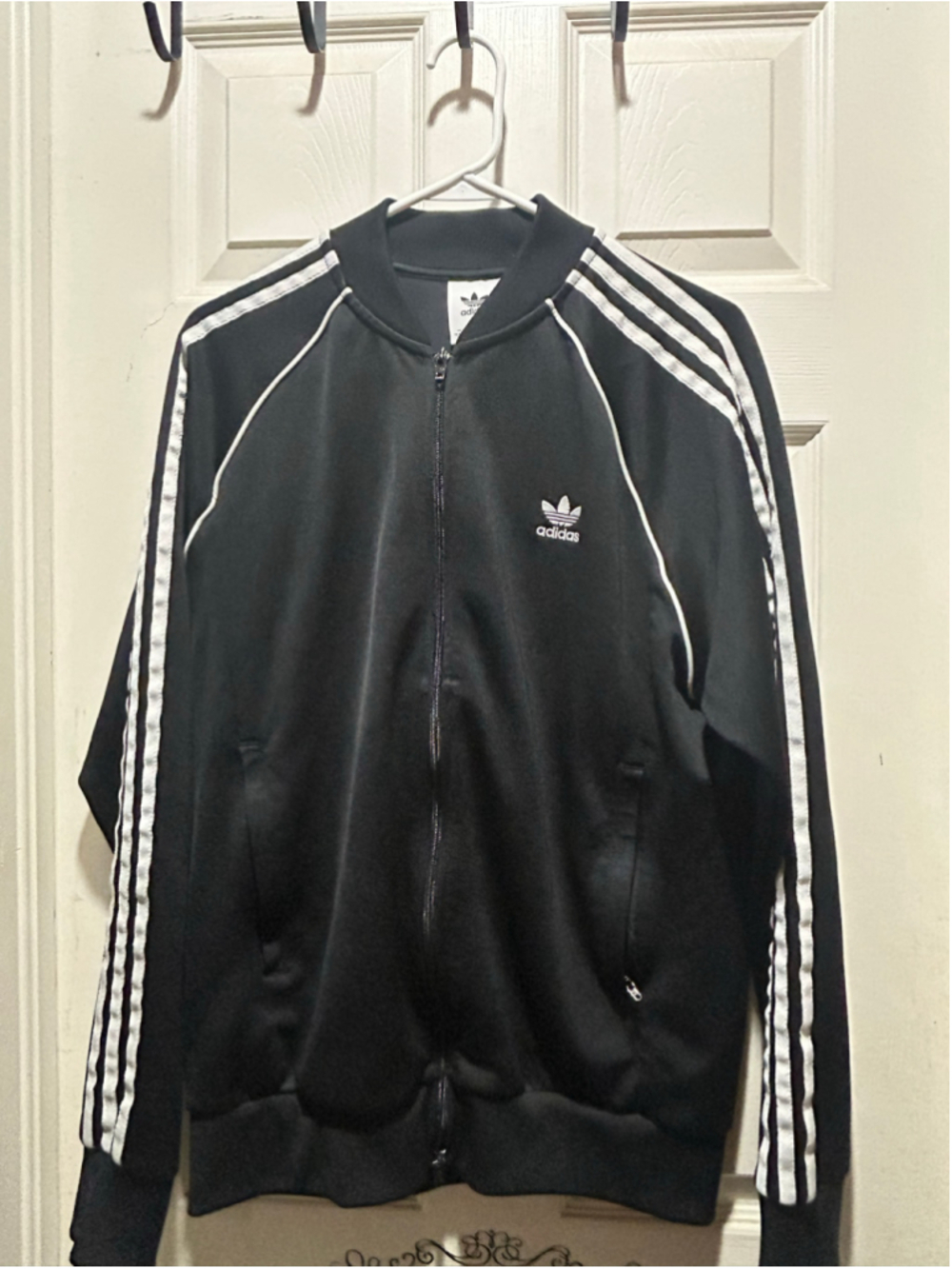 Women's Adidas Originals Bomber Jacket Black White Size L